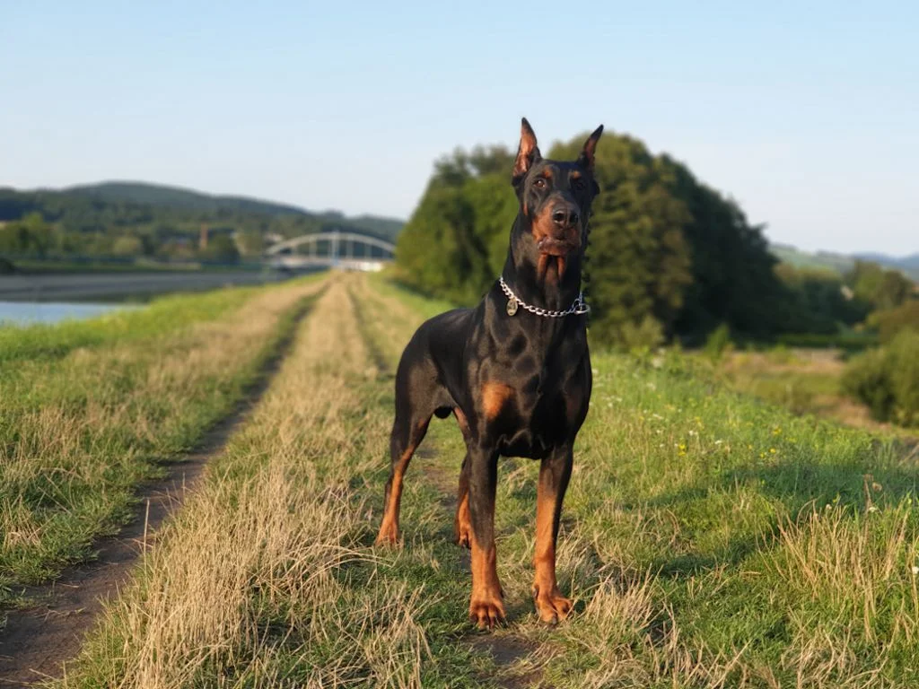 Doberm&auml;nner sind klassische Ein-Mann-Hunde